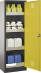 Umweltschrank 3 Einlege- & 1 Bodenwanne HxBxT, Stahlblech anthrazitgrau/zinkgelb, Lacont