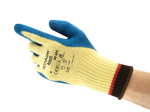 Handschuhe Latex silikonfrei teilbeschichtet gelb/blau Ansell ActivArmr 80-600 VP