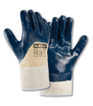 Handschuhe Nitril Stulpe beige/blau Texxor 2329