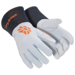 Schnitt- Hitzeschutzhandschuhe Nappaleder, weiß braun uvex HexArmor Chrome SLT 4062