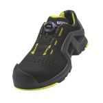 Sicherheitshalbschuhe W12, S1P SRC, schwarz, gelb uvex 1 support